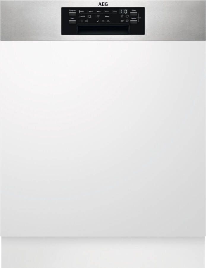 AEG FEE7571APM EcoLine half geintegreerde vaatwasser Airdry Besteklade Energielabel B