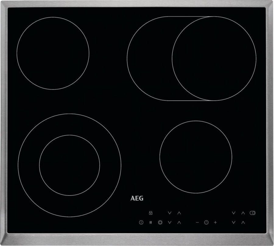 AEG HK634060XB 3000 serie Inbouw elektrische kookplaat Keramisch Kookplaat 60 cm