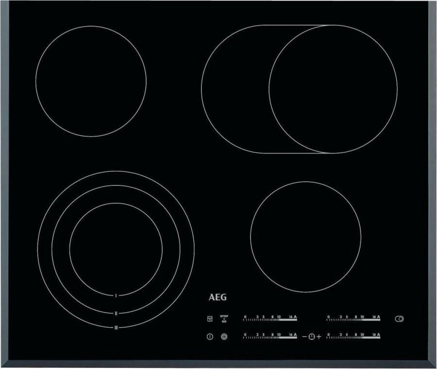 AEG HK654070FB Keramische inbouwkookplaat Zwart