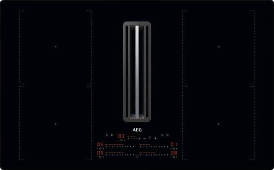 AEG Inductiekookplaat Model CCE84751CB Inbouw 83 cm 4 zones Geïntegreerde afzuiging