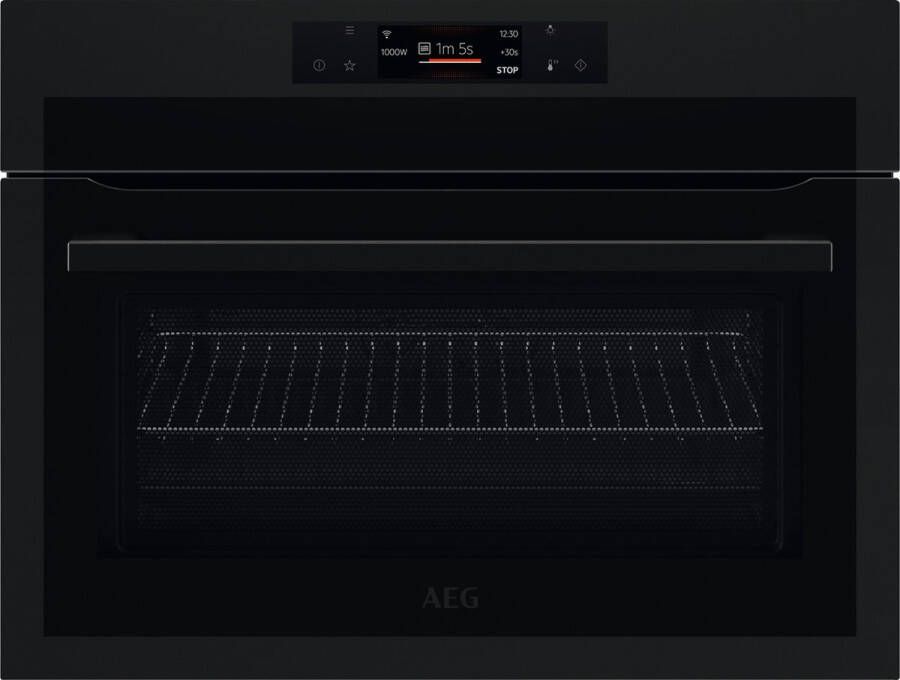 AEG KME768080T Combi-oven 43 liter 1000 Watt magnetron Mat zwart
