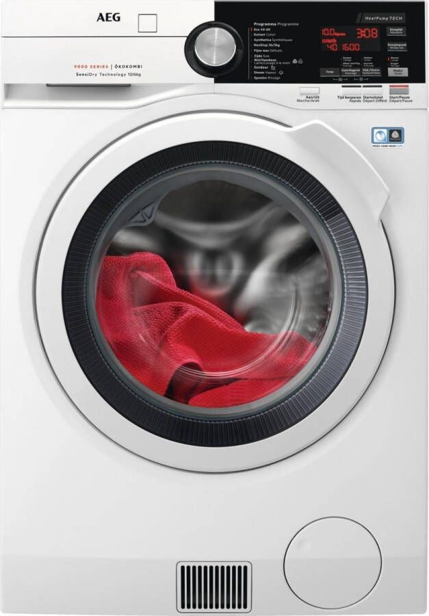 AEG 9000 serie SensiDry Warmtepomp Was droogcombinatie 10 kg L9WEE066W