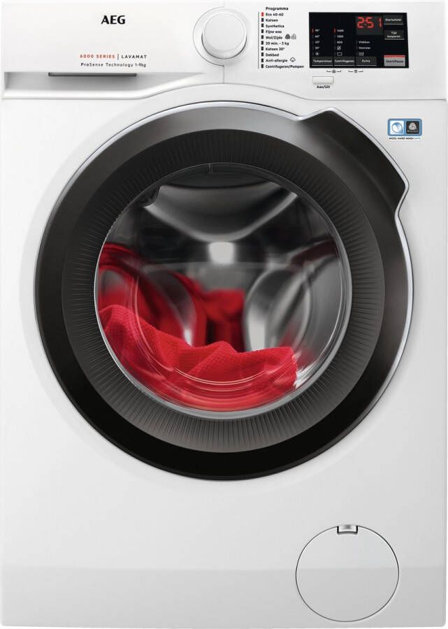 AEG LF694ABC 6000 serie ProSense Wasmachine Wasmachines Energielabel A