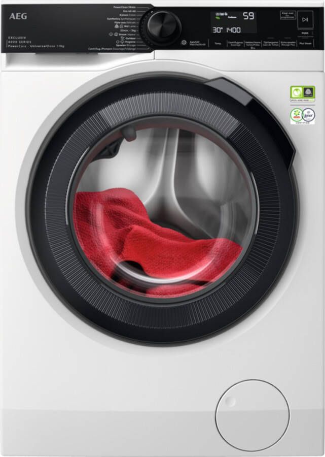 AEG LR86XU946 8000 serie Powercare Universaldose Wasmachine 9 kg 1400 rpm