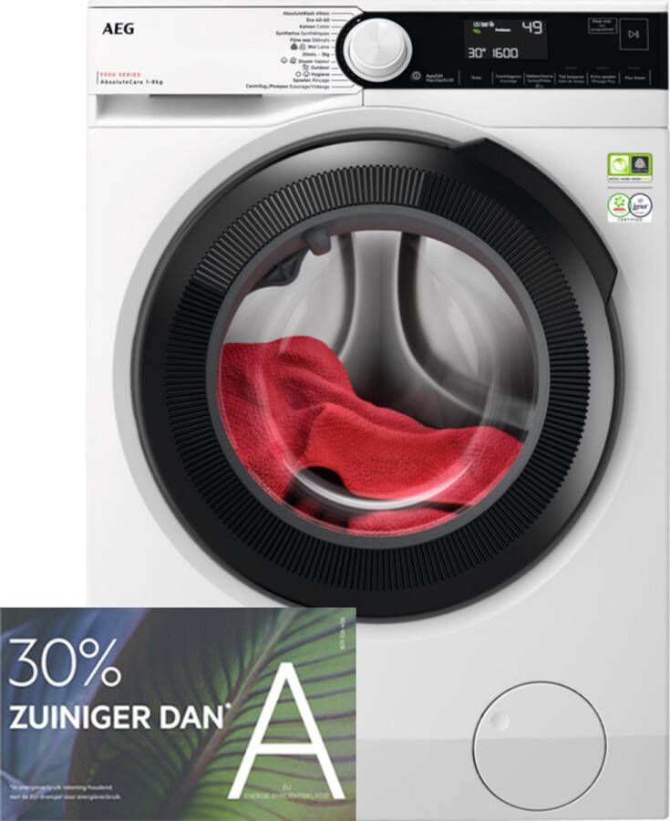 AEG LR9586BN4 – 9000 serie AbsoluteCare Wasmachine Wasmachines 30% zuiniger dan energielabel A