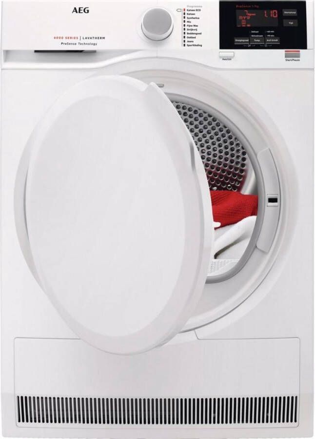 AEG T6DB72GP – 6000 serie ProSense Wasdroger Condensdroger Energielabel B