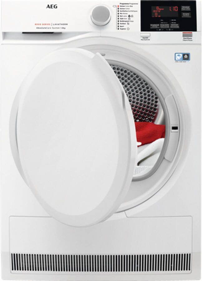 AEG T8DBGP86 8000 Serie Absolutecare ​ Wasdroger Warmtepomp Droogkast 8 Kg