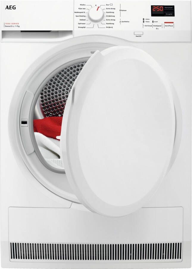 AEG TR717L0Z 7000 serie SensiDry- Wasdroger Warmtepompdroger 7kg Energielabel A++