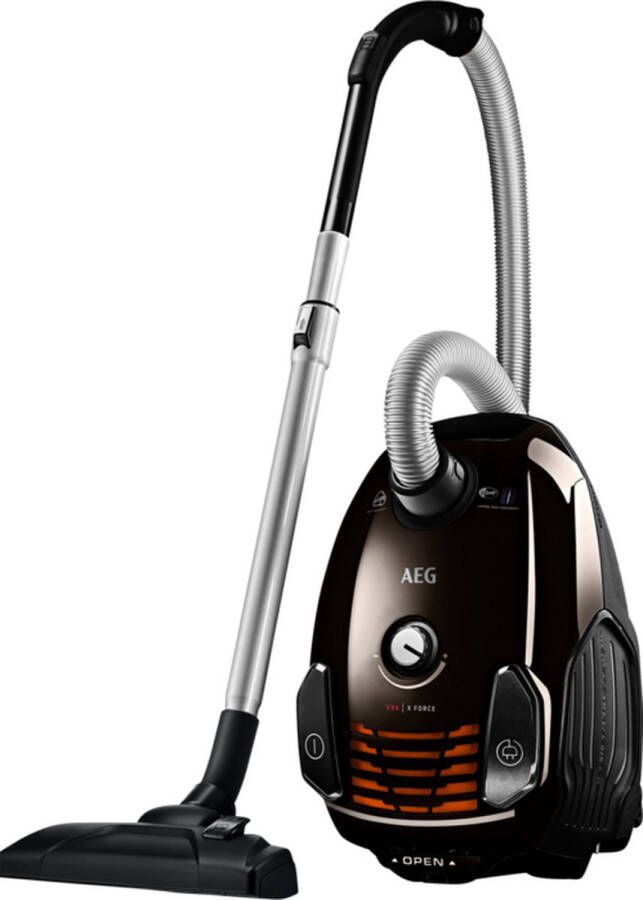 AEG VX6-2-PARK Stofzuiger met zak Stofzuigers Parketborstel 800W Bruin Zwart