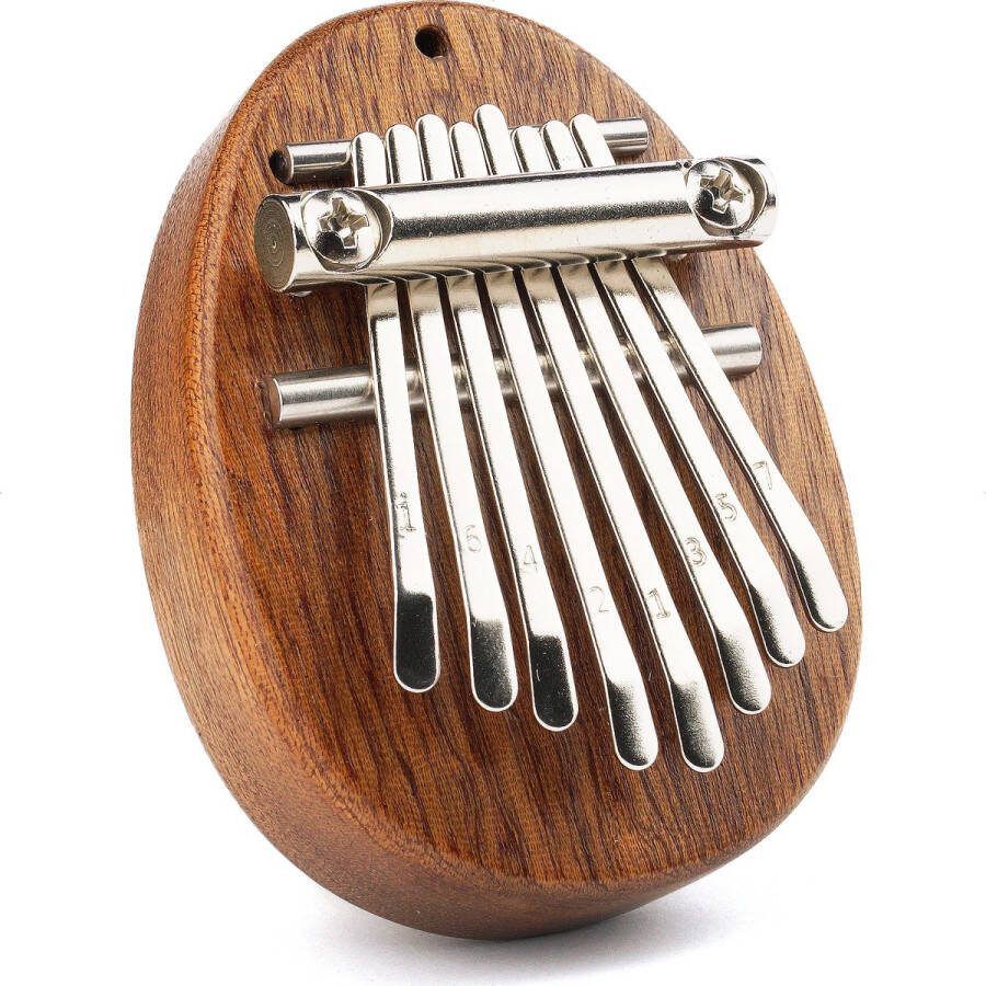 Áengus Kalimba mini – 8 toons mahonie hout ovaal