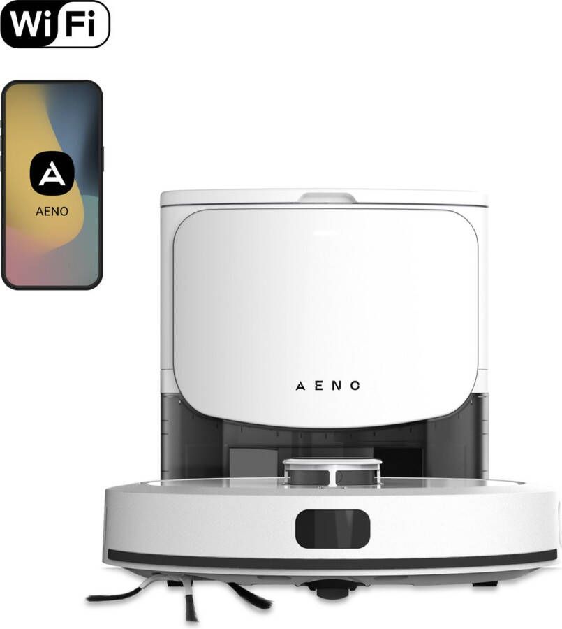 AENO RC4S Robotstofzuiger Nat- en droogreiniging Slimme bediening via de App NL HEPA -filter 2-in-1 Station