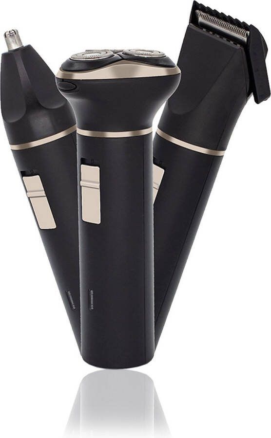 Aerbes 3 in 1 Premium draadloze Trim Set Trimmer Neus Haar Trimmer Baard Scheerapparaat Heren Dames Verzorging