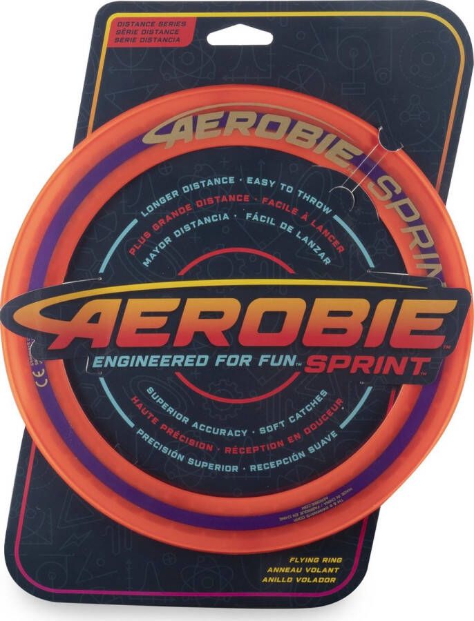 Aerobie Sprint Ring Vliegende disc 25 cm Oranje frisbee