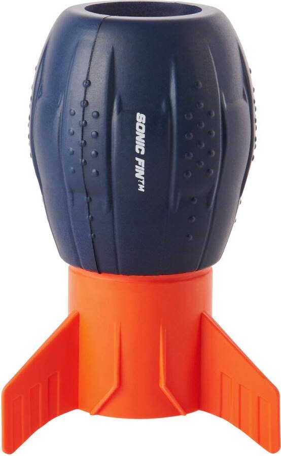 Aerobie Super Sonic Fin Catch-rugbyspeeltje Aerodynamische Russell Wilson-rugbybal met zachte constructie buitenspellen Blauw en oranje