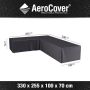 Platinum AeroCover Loungebankhoes L-vorm 325x325x100xH70 Ademend Waterproof Hoge kleurechtheid - Thumbnail 5