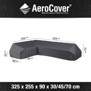 Aerocover platform loungesethoes 325x255x90xH30 45 70 cm L antraciet