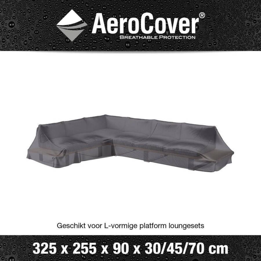 Platinum AeroCover platform loungesethoes 325x255x90xH30 45 70 cm L antraciet