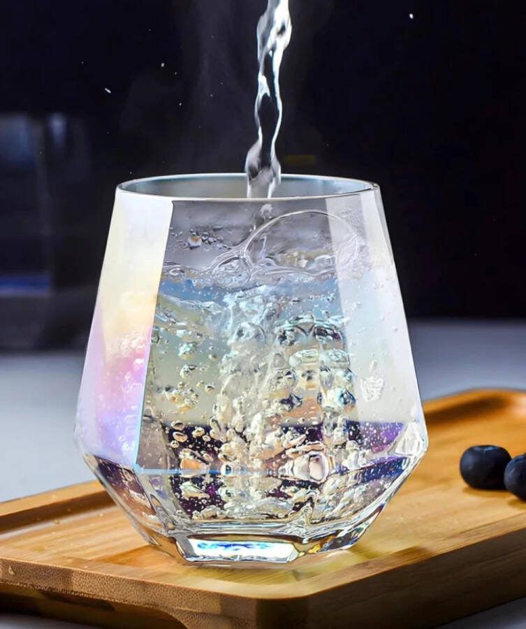 AestheticDreams Aesthetic Diamond Cup Glas Beker Drinkbeker
