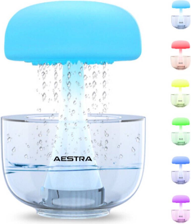 Aestra Regenwolk Luchtbevochtiger White Noise Machine Slaaptrainer Aroma Diffuser Nachtlamp Nachtlampje Bureaulamp