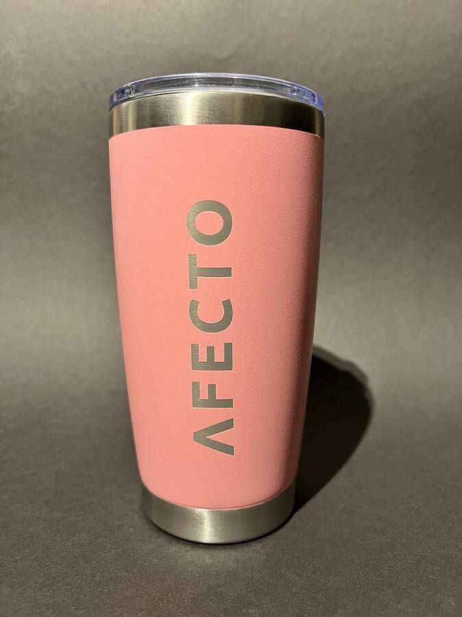 Afecto KOFFIE TO GO BEKER COFFEE TO GO ROZE
