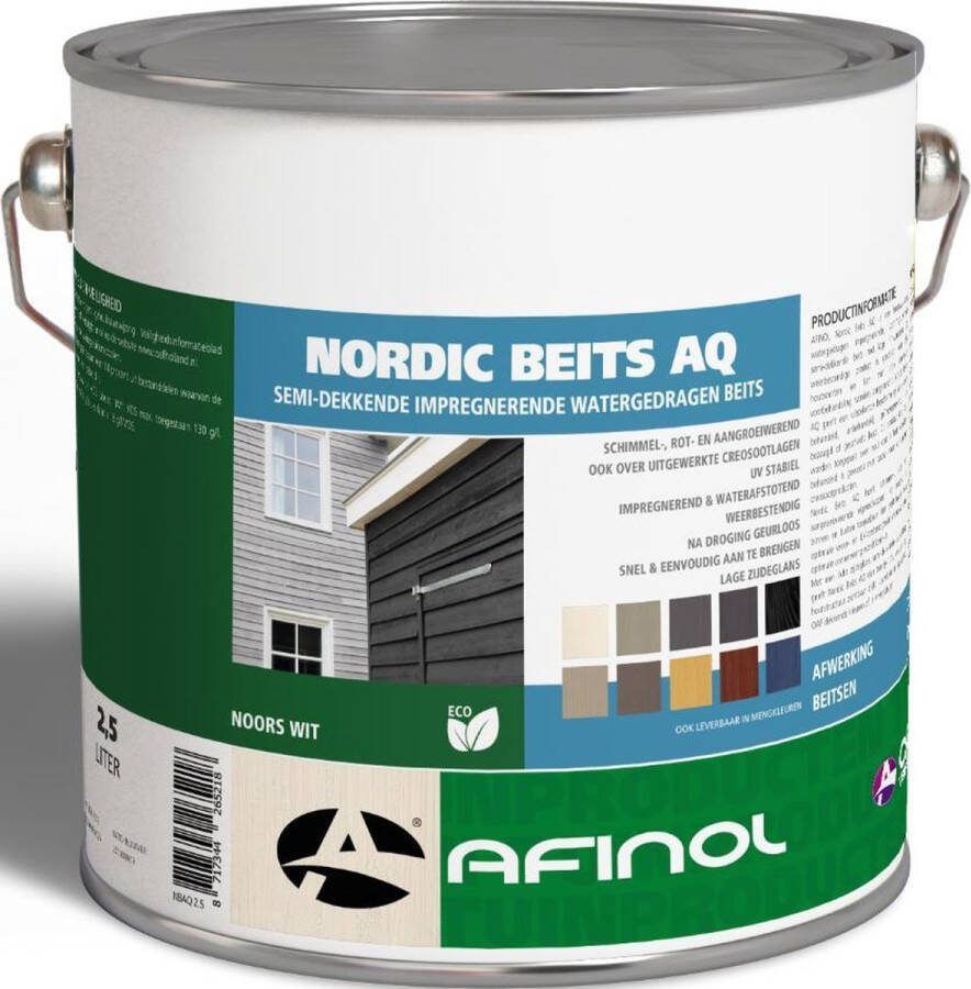 AFINOL nordic beits AQ diepzwart 2 5 liter