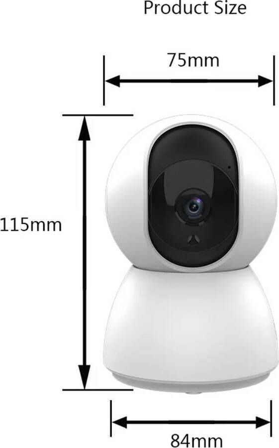 AFINTEK Smart Life BC4M Beveiligingscamera Voor Binnen 4 Megapixels 2K Beeldkwaliteit Wit