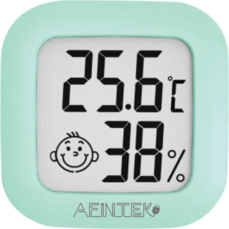 AFINTEK Thermometer & Hygrometer Temperatuur en Luchtvochtigheid Meten Mint Groen