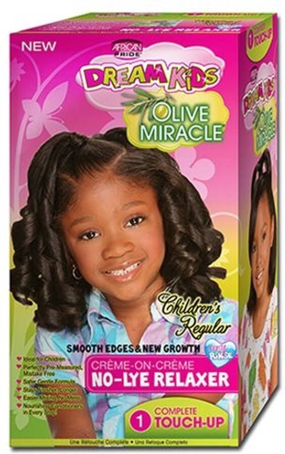 African Pride Dream Kids Touch-Up Creme on Creme No-Lye Relaxer