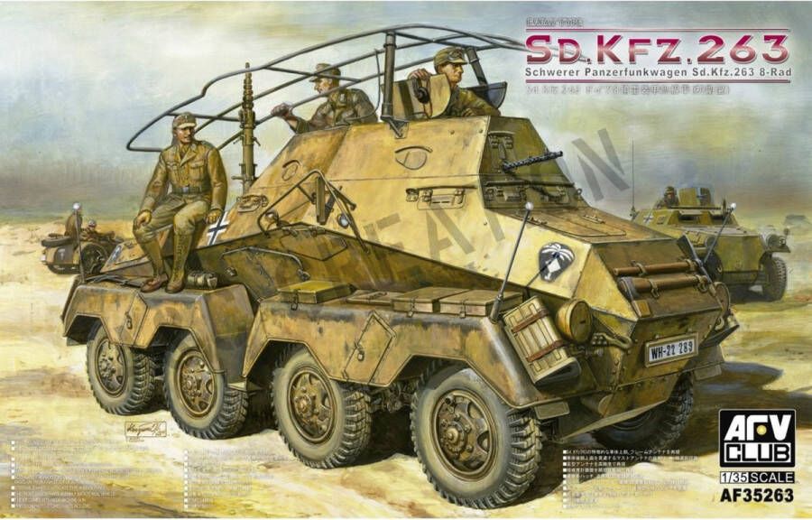 AFV-Club en meer AFV-Club Sd.Kfz.263 Schwerer Panzerfunkwagen (Panzerspähwagen) 8-Rad + Ammo by Mig lijm