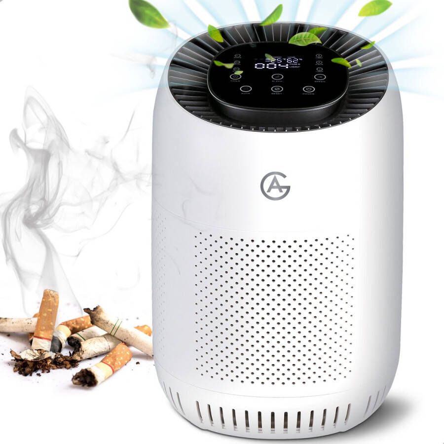 AG 320 Luchtreiniger Air Purifier -Luchtreinigers met Hepa Filter Slaapkamer Air Cleaner Slaapstand Kinderslot High Quality Filtersystem Voor Schone Gezonde Lucht -Tegen Stof Hooikoorts En Allergie Verwijdert 99 97% -Display