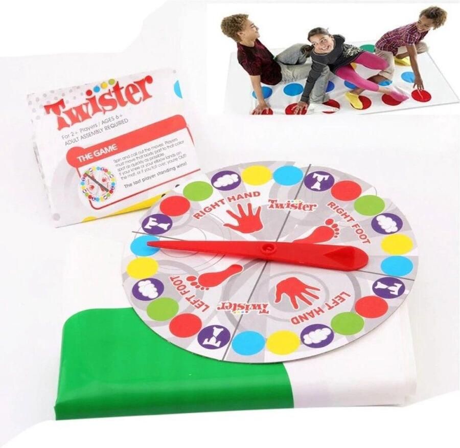 AG Commerce Twister Vloerspel Kinderspel Familiespel Actiespel