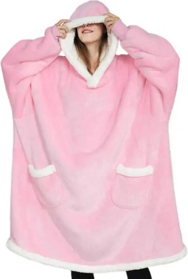 AG Commerce Flanel Wearable Deken Fleece plaid Fleece Deken Met Mouwen Hoodie Deken Snuggie Deken Voor Volwassenen