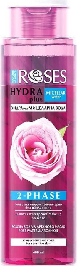 Agiva BIOLOGISCHE TWEE FASE MICELLAIR ROZEN WATER make-up remover 400ML