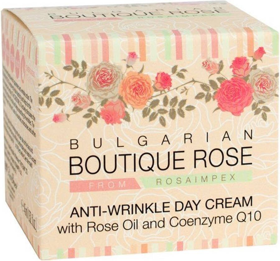 Agiva Natuurlijke Rose Anti-rimpel dagcrème met Q10 en rozenolie Bulgaarse rose 45 ml