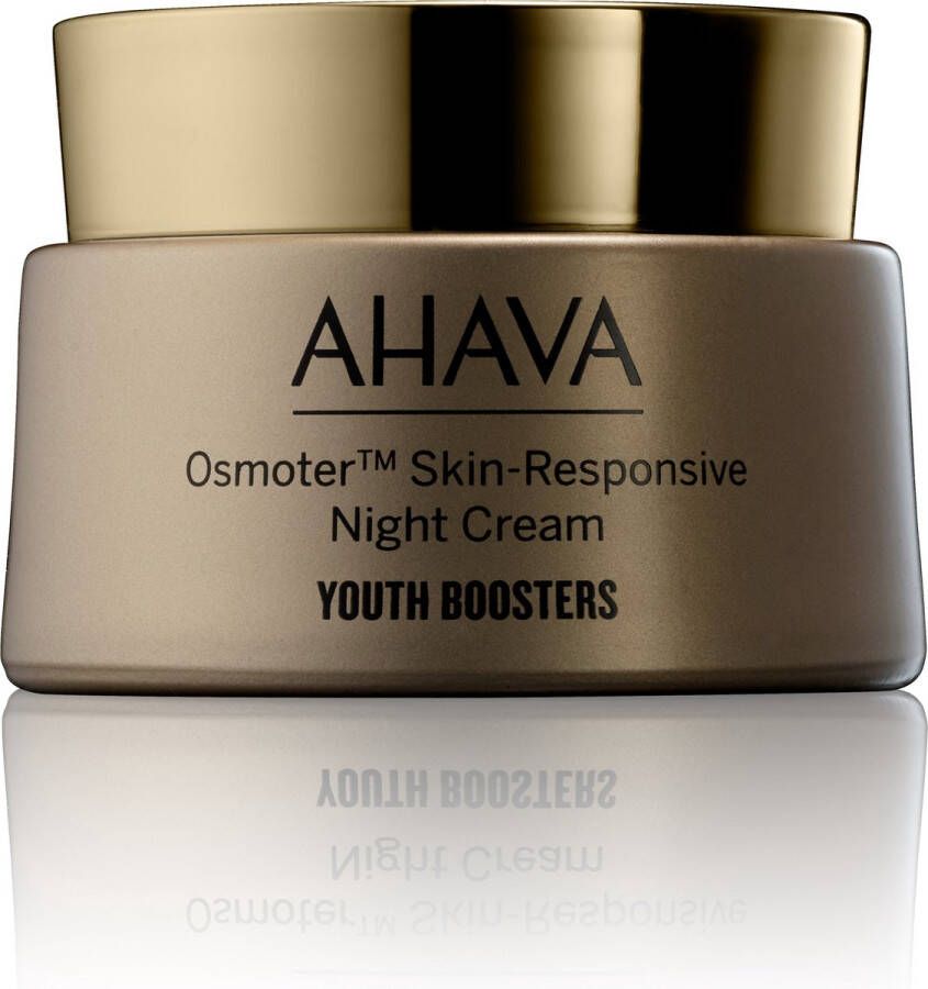 Ahava Active Dead Sea Minerals AHAVA Osmoter Huidresponsieve Nachtcrème Innovatief & Verjongend Anti-rimpel & Anti-aging Hydrateert met Smartium-technologie Gezichtscrème voor mannen & vrouwen Moisturizer voor een droge huid & gezicht 50ml