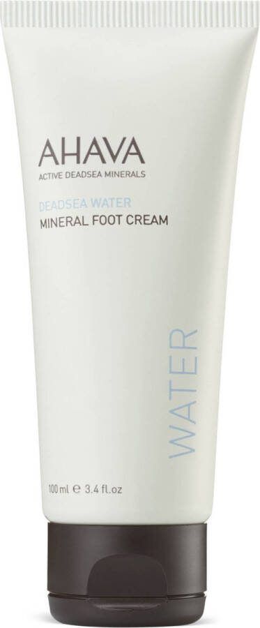 AHAVA Mineraal Voetcrème Hydrateert & Voedt Droge Voeten Voorkomt Scheuren & Irritaties Zachtheid & Comfort Vegan & Vrij van Alcohol en Parabenen 100ml