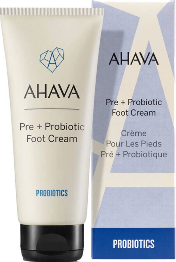 AHAVA Prebiotische Voetcrème Voedt & Verzacht Droge Voeten Versterkt Huidbarrière Synbiotic-complex Voet verzorging voor mannen & vrouwen 100ml