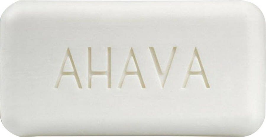 AHAVA Vochtinbrengende Zout Zeep Spoelt Vuil en Onzuiverheden Weg Zeepblok Behoudt Natuurlijke Hydratatie Herstelt pH-Balans Lichaam & Gezichtsreiniging Soap Bar Ideaal voor Douche of Bad 100g