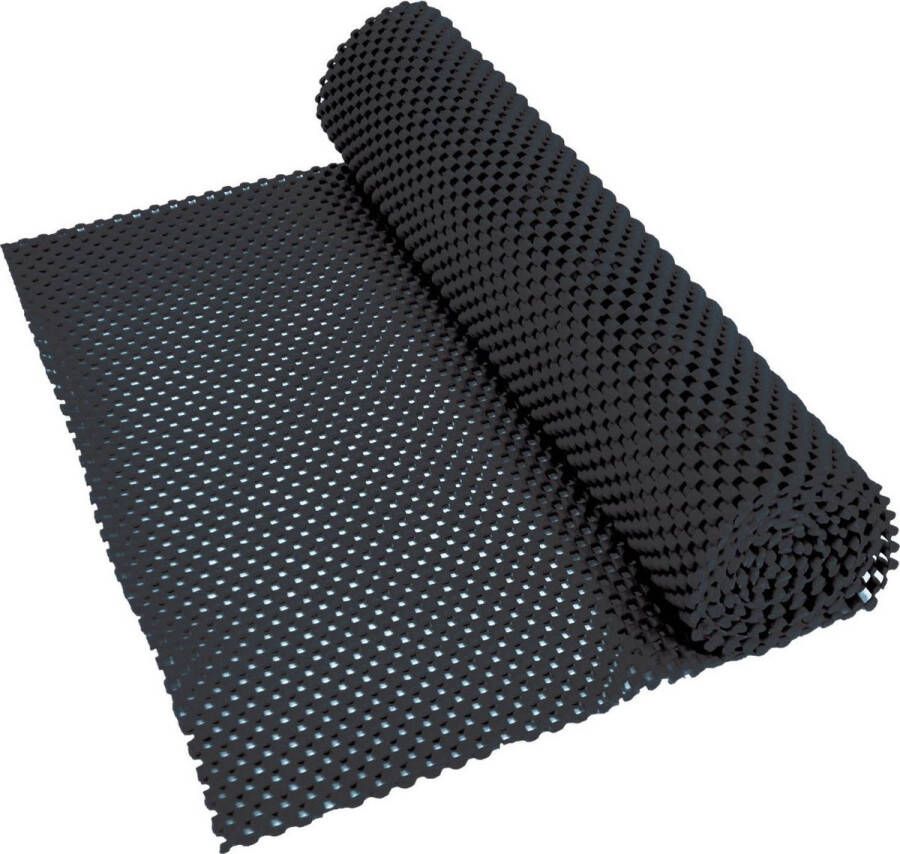 Aidapt anti slip mat voor lade dienblad vloer zwart