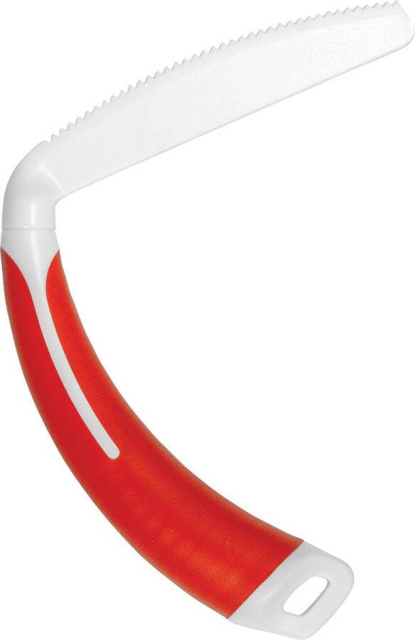 Aidapt Antislip Ergonomisch gebogen mes met handvat rood
