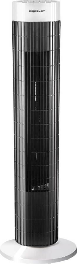 Aigostar Ben 33JTS Torenventilator ventilator staand met timer -Oscillerende kolomventilator Zwart