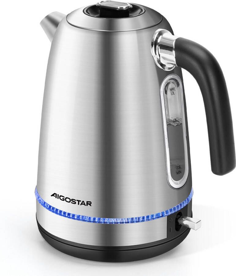 Aigostar Frey 30A0P Waterkoker met LED 1.7L RVS