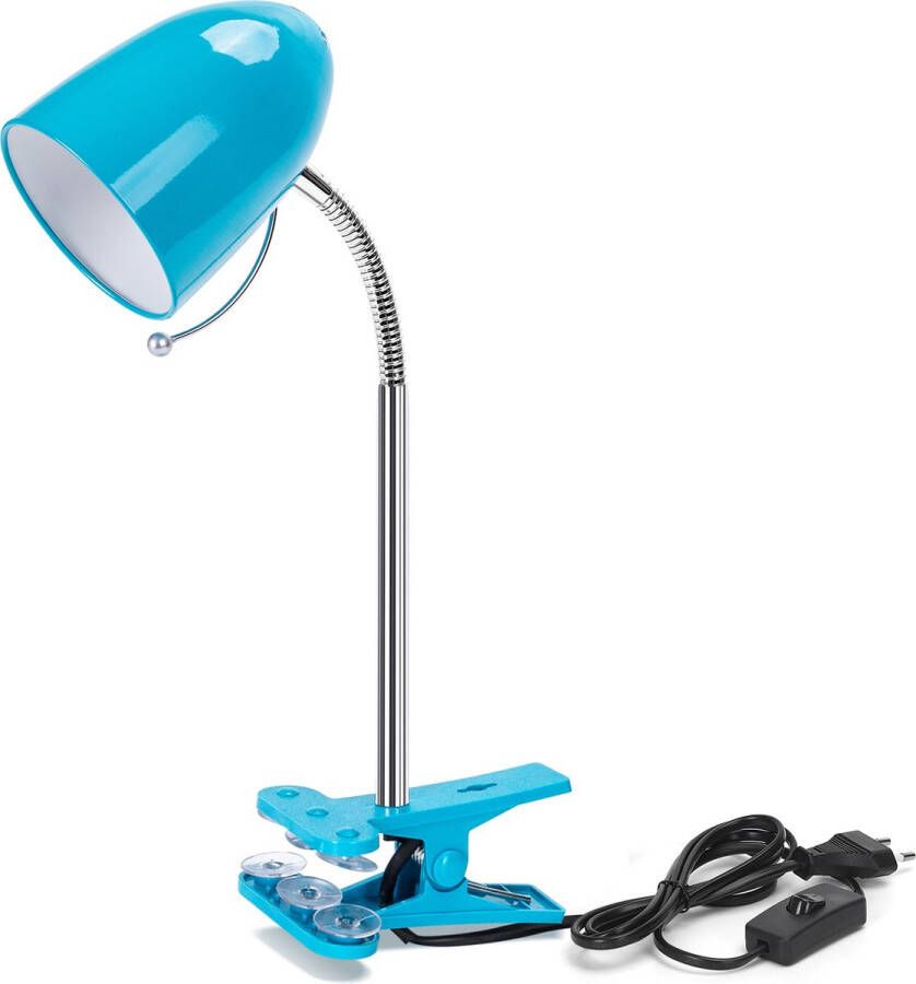 Aigostar LED klemlamp bureaulamp met klem E27 Fitting Turqoise Excl. lampje