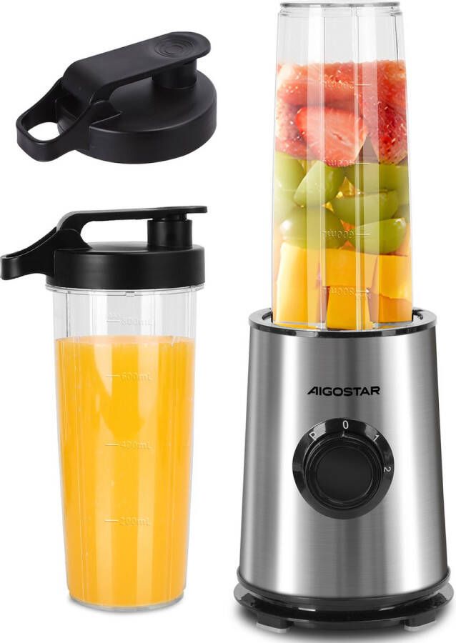 Aigostar Baron 30RKO Blender to go 1 Liter 350 Watt Inclusief 1 to go beker