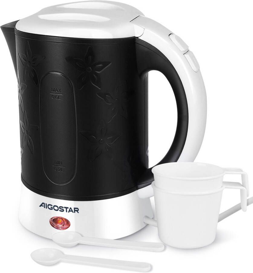 Aigostar Cooltravel 30 JQL Reis Waterkoker Travel waterkoker camping BPA vrij Zwart