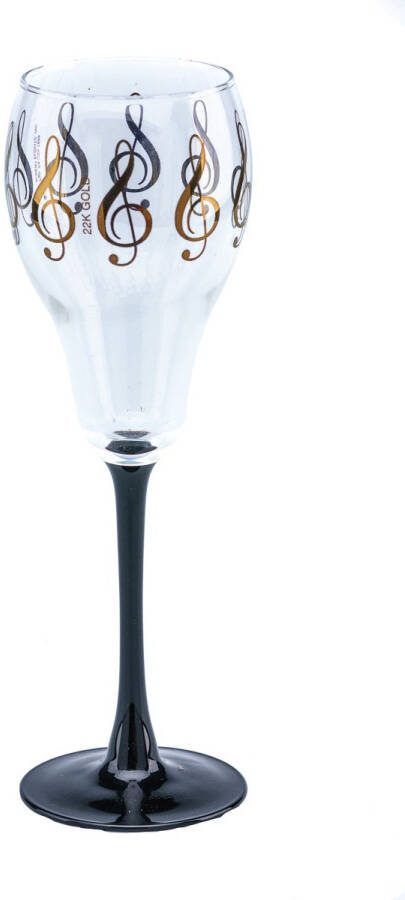 AIM Champagneglas met herhalende vioolsleutels