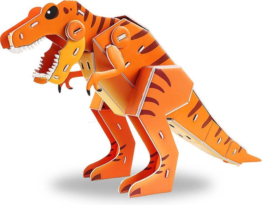 Ainy 3D puzzel dinosaurus T-Rex: Miniatuur bouwpakket educatief speelgoed knutselpakket hobby puzzels en creatief dino modelbouw voor kinderen 32 stukjes 37x10.5x24cm