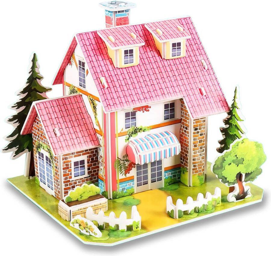 Ainy 3D puzzel mini droomhuisje: Miniatuur huisjes bouwpakket speelgoed knutselpakket educatief knutselen meisjes hobby puzzels en creatief modelbouw voor kinderen & volwassenen 25 stukjes 15x13x12cm