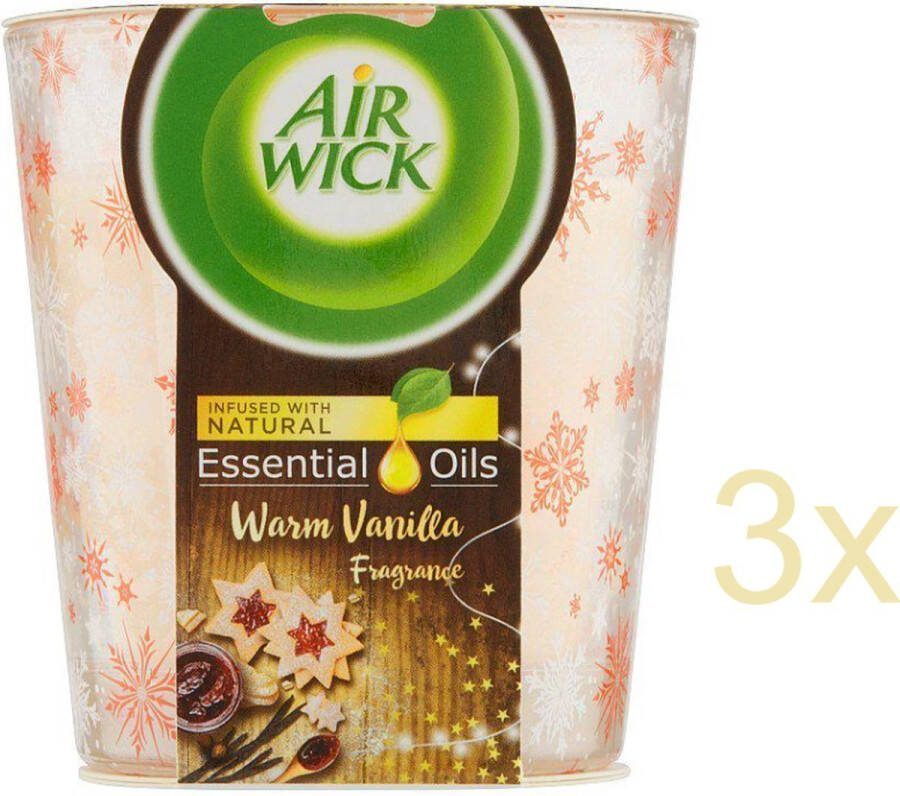 Air Wick Airwick Geurkaars Essential Oils Hemelse Vanille 6 x 105 gram Fotolijst Voordeelverpakking 6 stuks