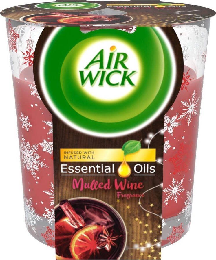 Air Wick Airwick Geurkaars Essential Oils Mulled Wine 6 stuks Voordeelbundel Fotolijst Voordeelverpakking 6 stuks
